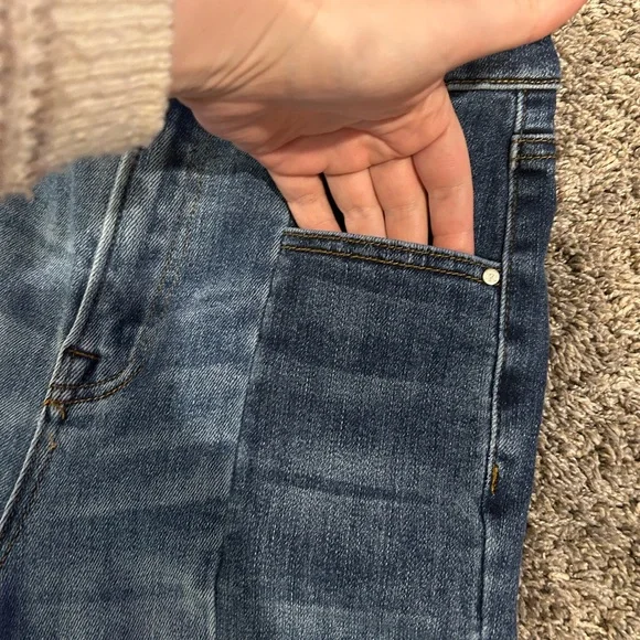 Risen Women’s  Jeans 3 Cropped Cuff Stretch - Picture 5 of 8